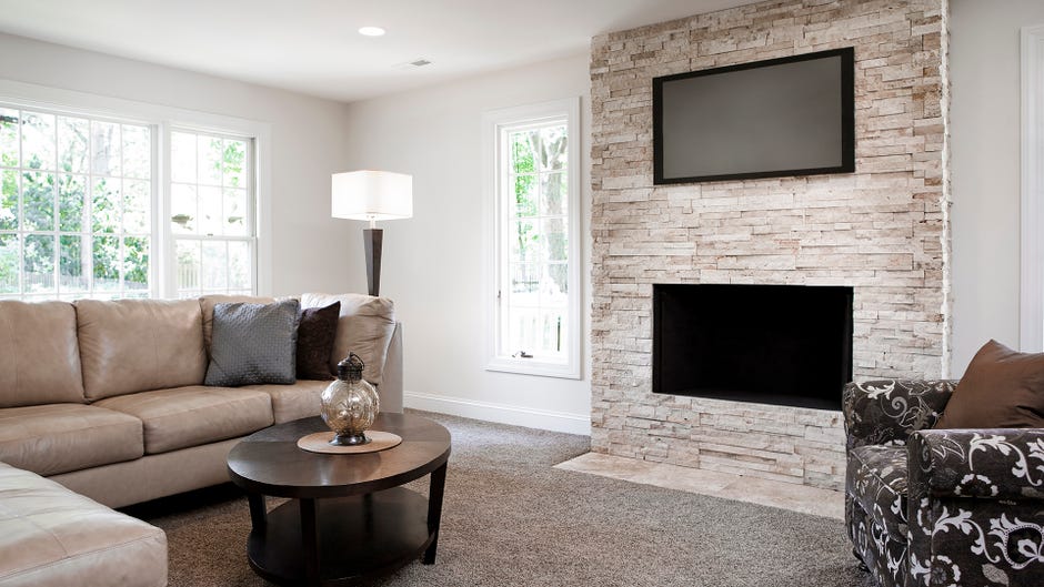 Tv Isn T Above The Fireplace Cnet, How To Mount Flat Screen Tv Above Fireplace