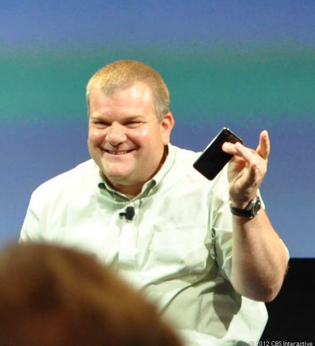 Apple's Bob Mansfield at a 2010 press conference.
