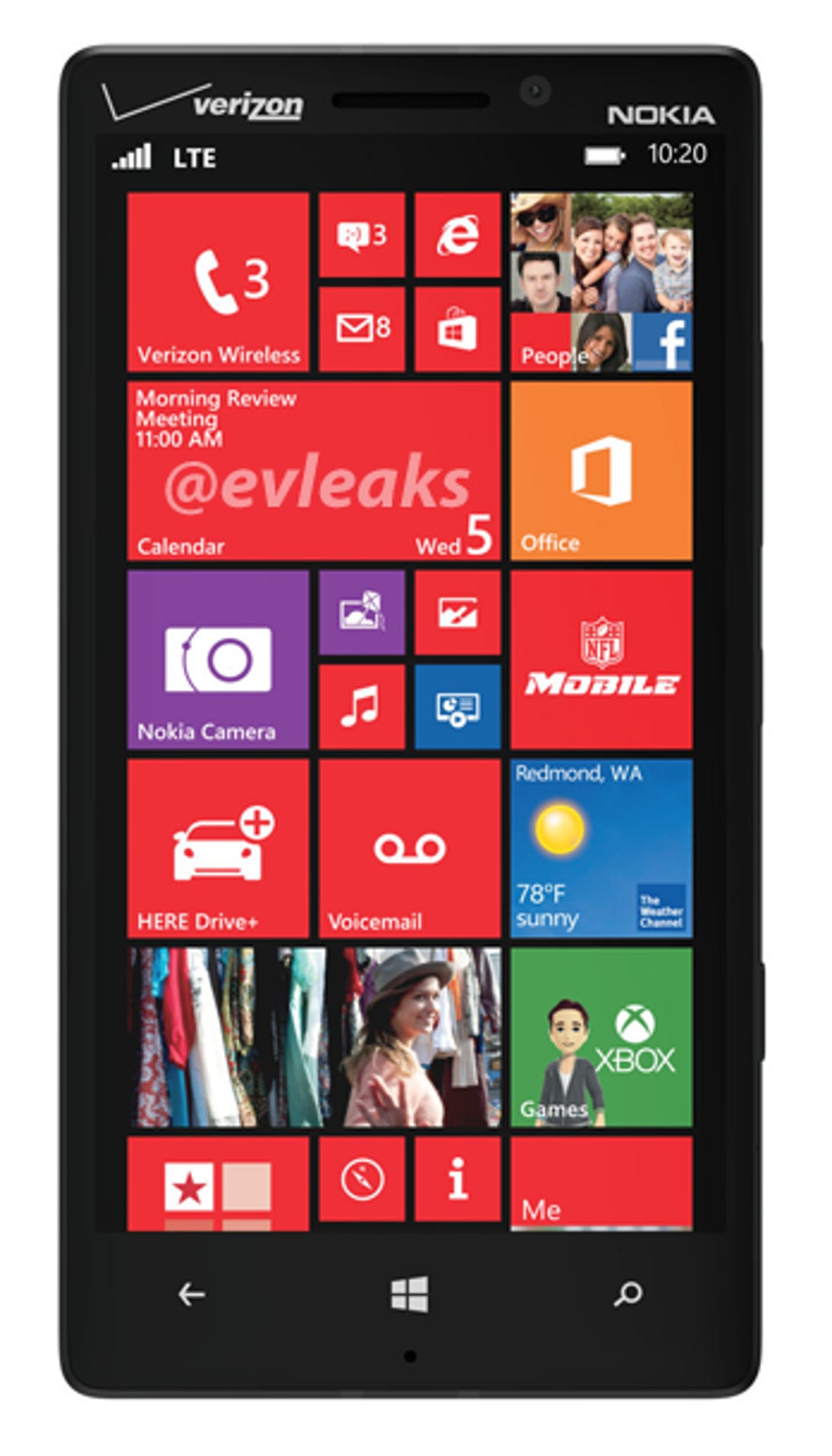 The leaked photo of the Lumia 929.