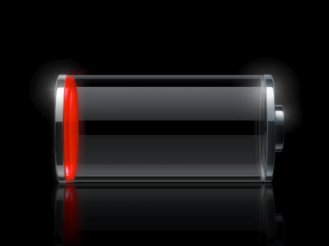 Low battery symbol.