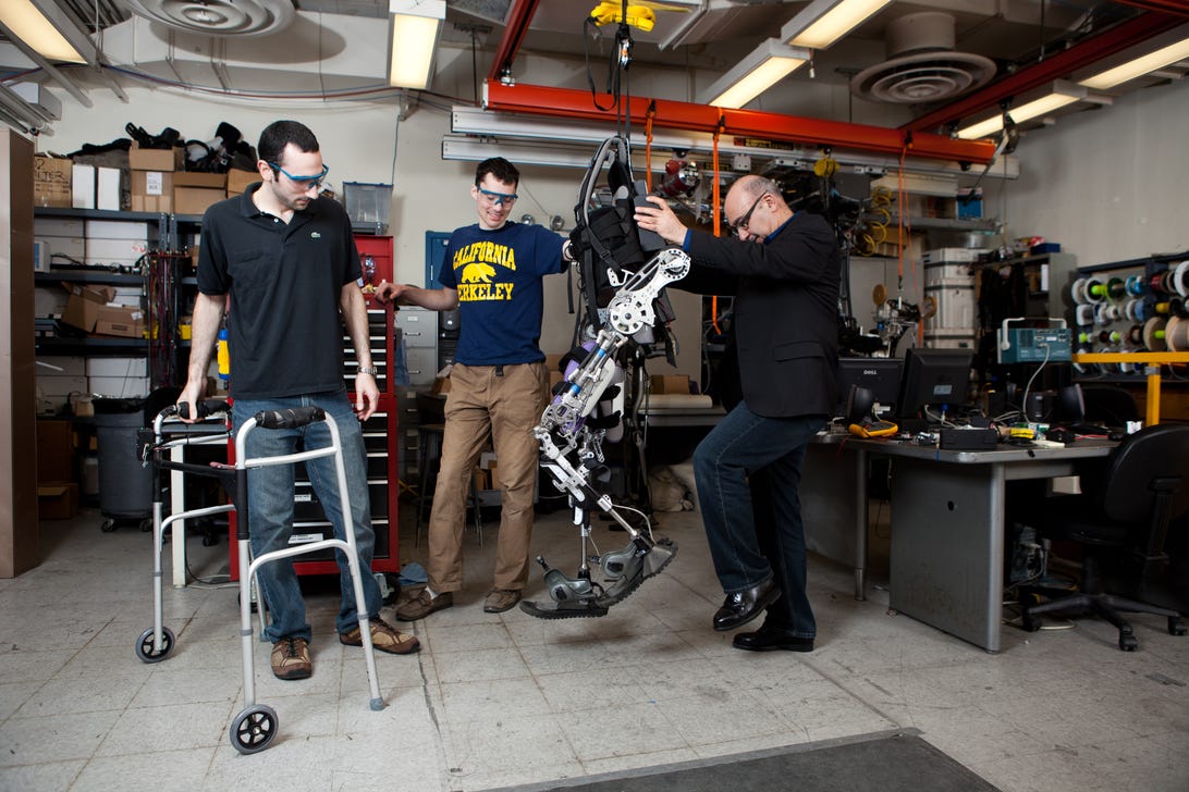 Austin robotic exoskeleton in lab