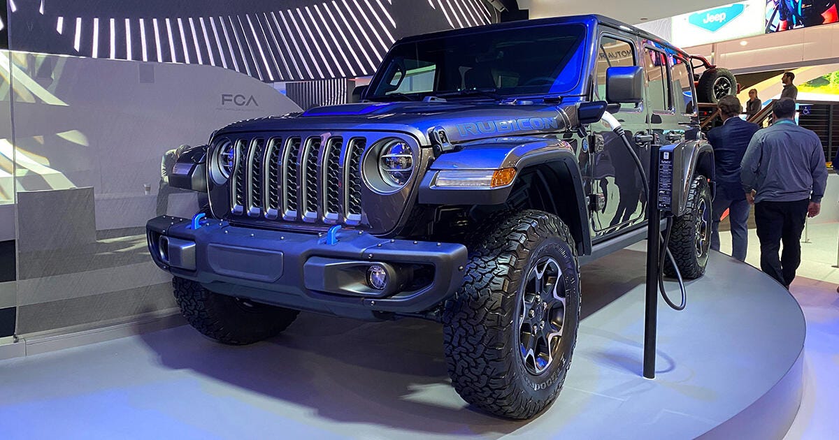 Jeep Wrangler Compass And Renegade 4xe Suvs Plug In At Ces Roadshow