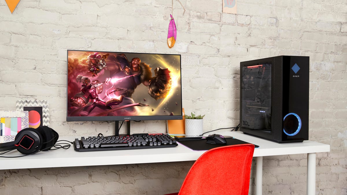 Hp Hits The Omen Reset With A New Logo New Gaming Desktops And A 27 Inch Ips Monitor Cnet