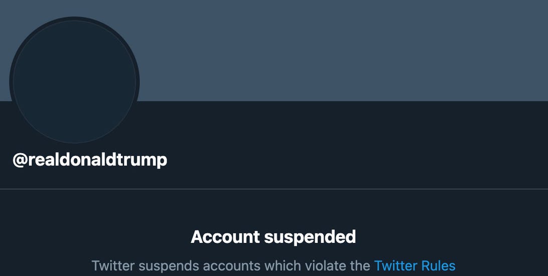 Twitter suspended President Donald Trump's Twitter account on Jan. 8, 2021.