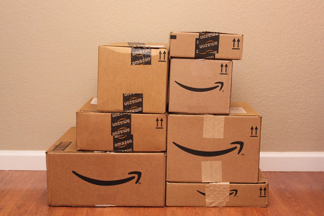 Amazon.com boxes