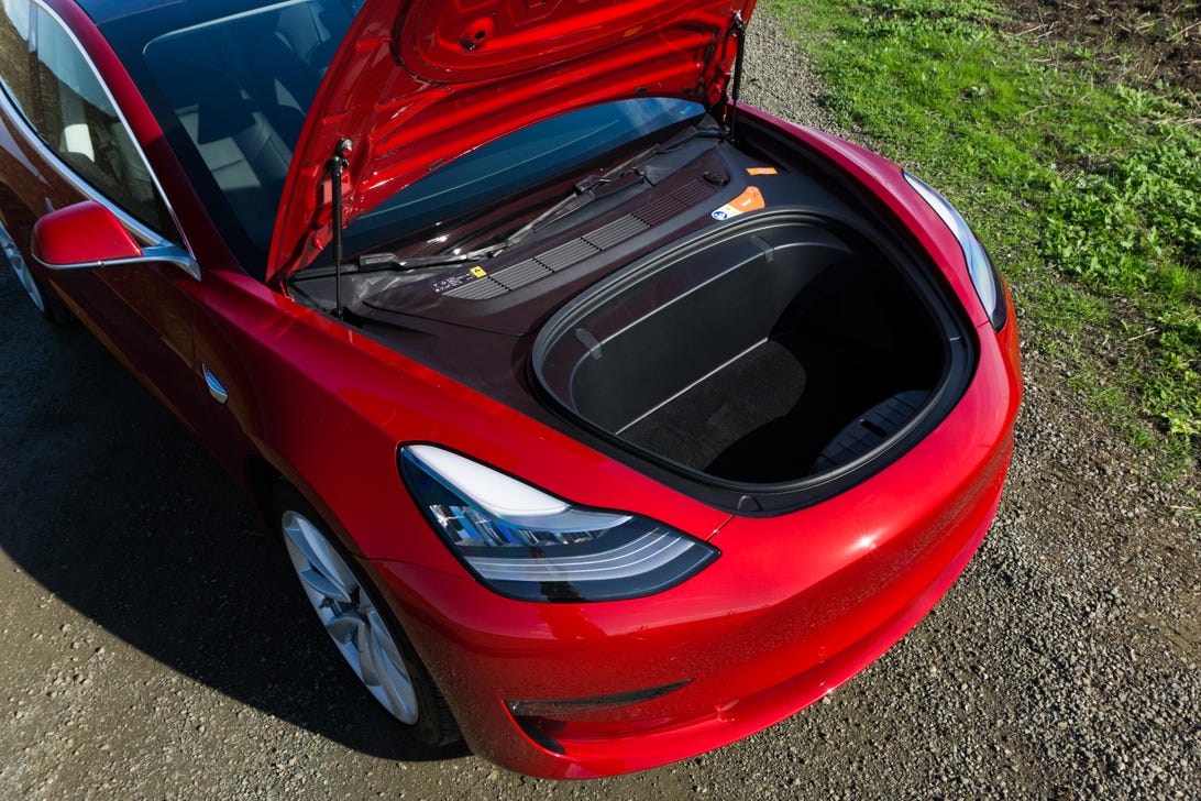 Tesla Model 3 front trunk, a.k.a. frunk