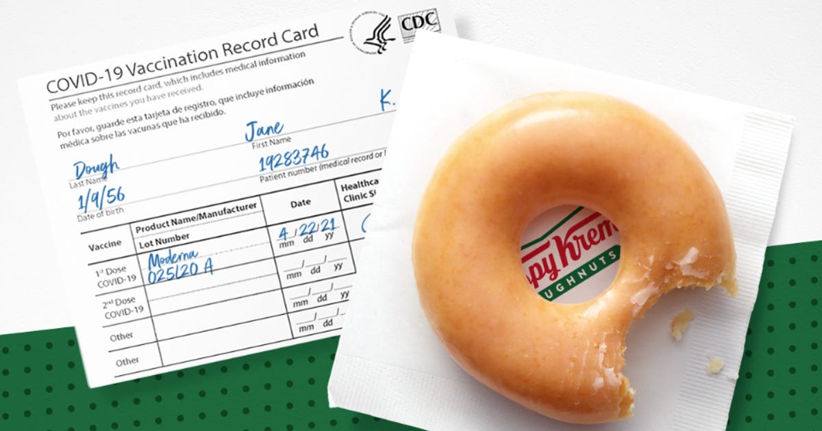 Donuts with free Krispy Kreme vaccination: how to get them all year round, even without the vaccine
