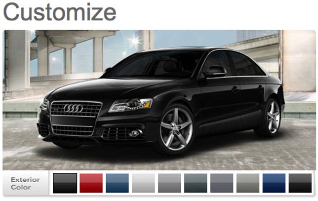 Audi A4 Web site