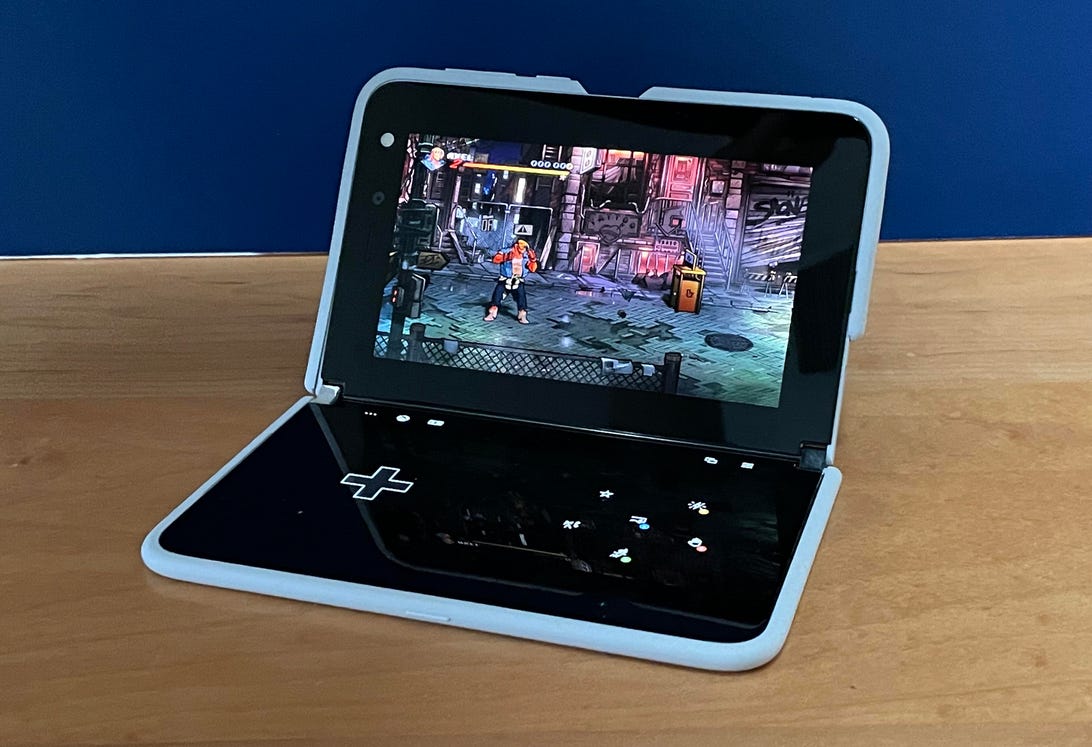 Microsoft Surface Duo adds Game Pass touch controls, but you won’t confuse it for a portable Xbox