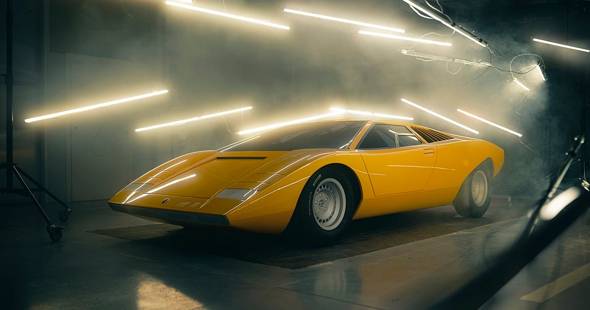 Lamborghini recreated the original Countach LP500 concept for a collector
