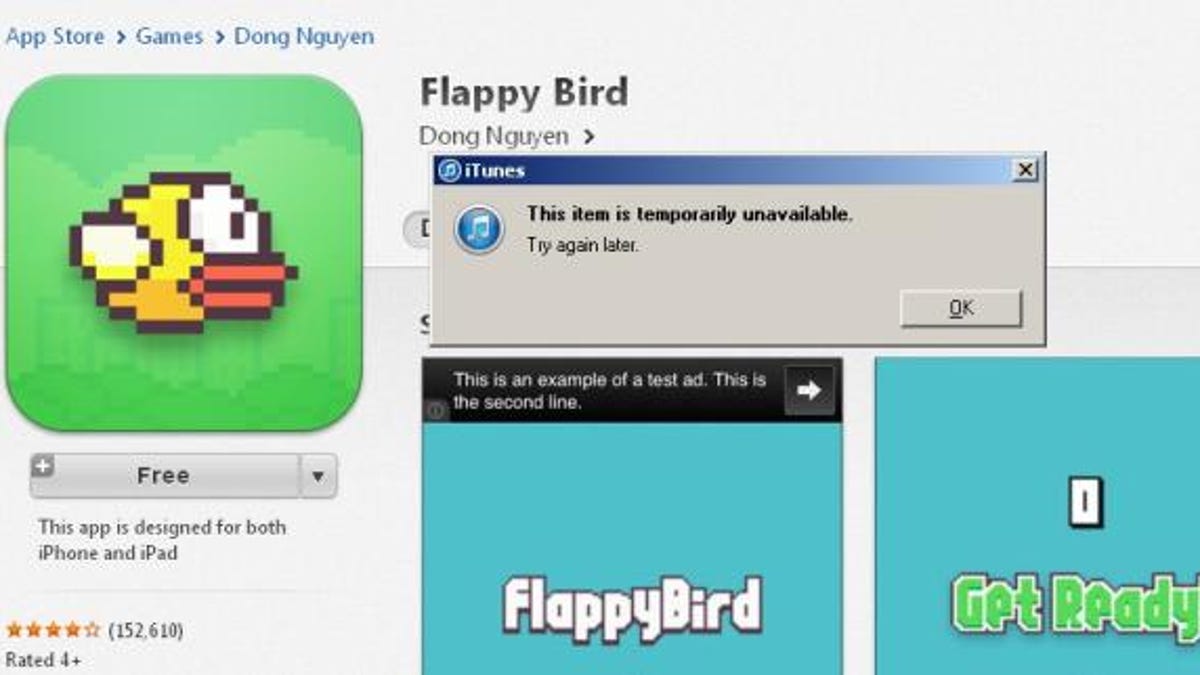 Bye-bye, Flappy Bird. You were just too addictive.