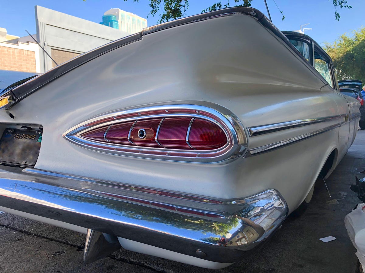 tail-of-an-old-chevy-iphone-8-plus