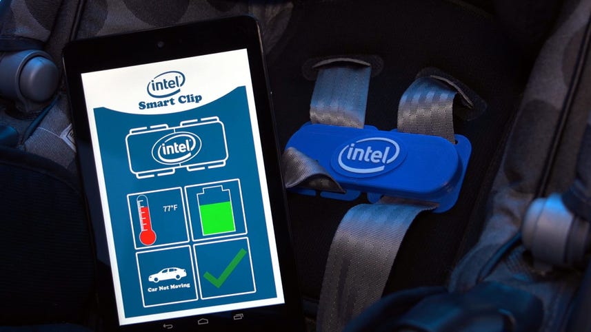 The Intel Smart Clip knows if you leave your baby in the car