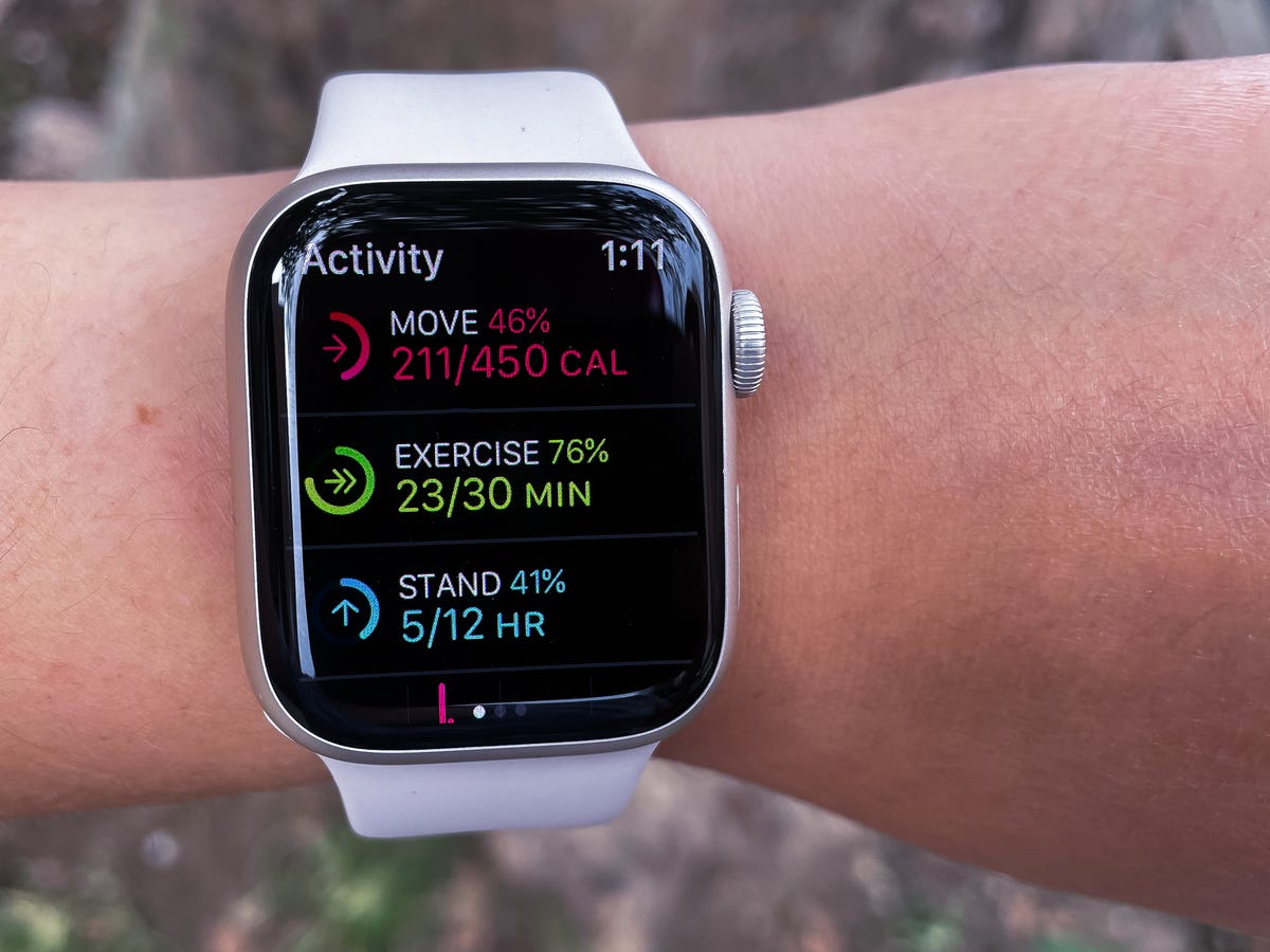 Apple Watch showing activity goals