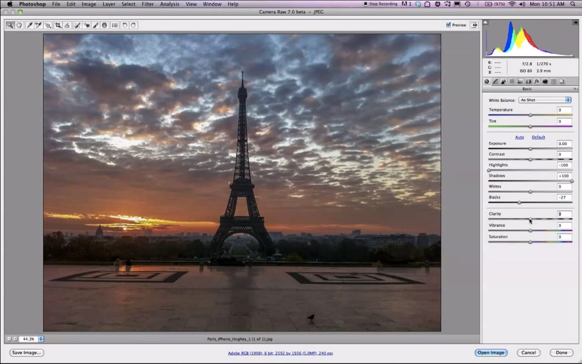 Adobe's Photoshop CS6 gets the raw-image editing controls visible already in Lightroom 4.