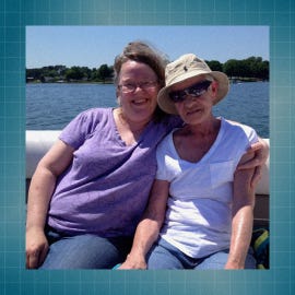 Marge Wolfe and her late mother