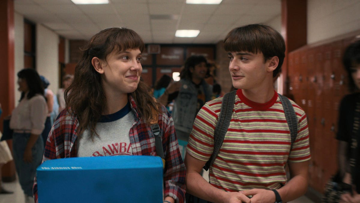 El and Will in Stranger Things.
