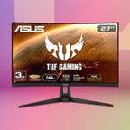 asus-27-curved-gaming-monitor against colorful gradient background