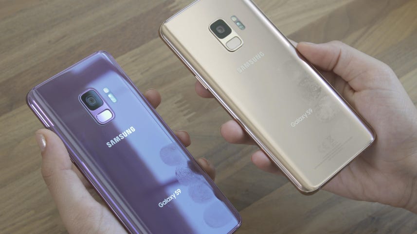 Samsung Galaxy S9 smudge test