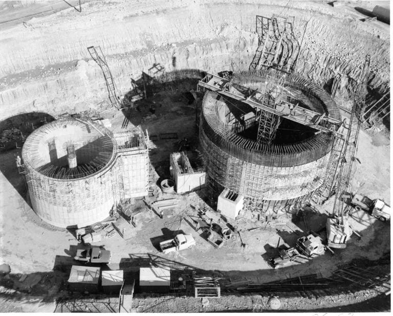 Atlas missile silo under construction