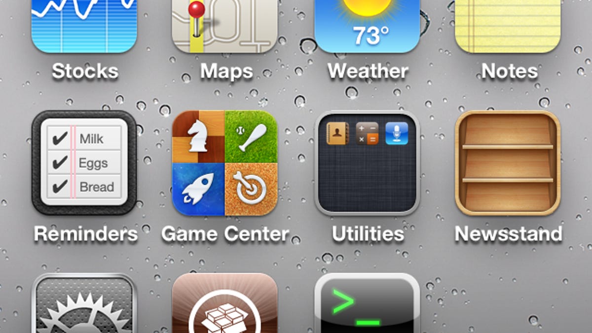 A shot of an iPod touch with what is purportedly a jailbroken version of iOS 5.