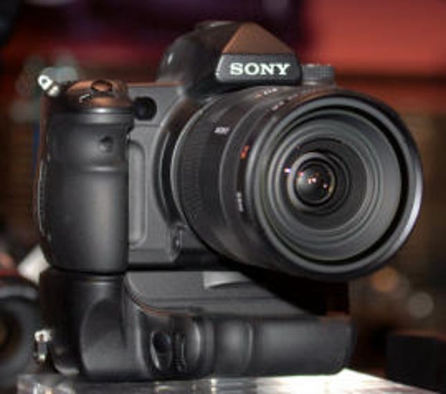 Sony's prototype flagship SLR as it was displayed at PMA earlier this year.