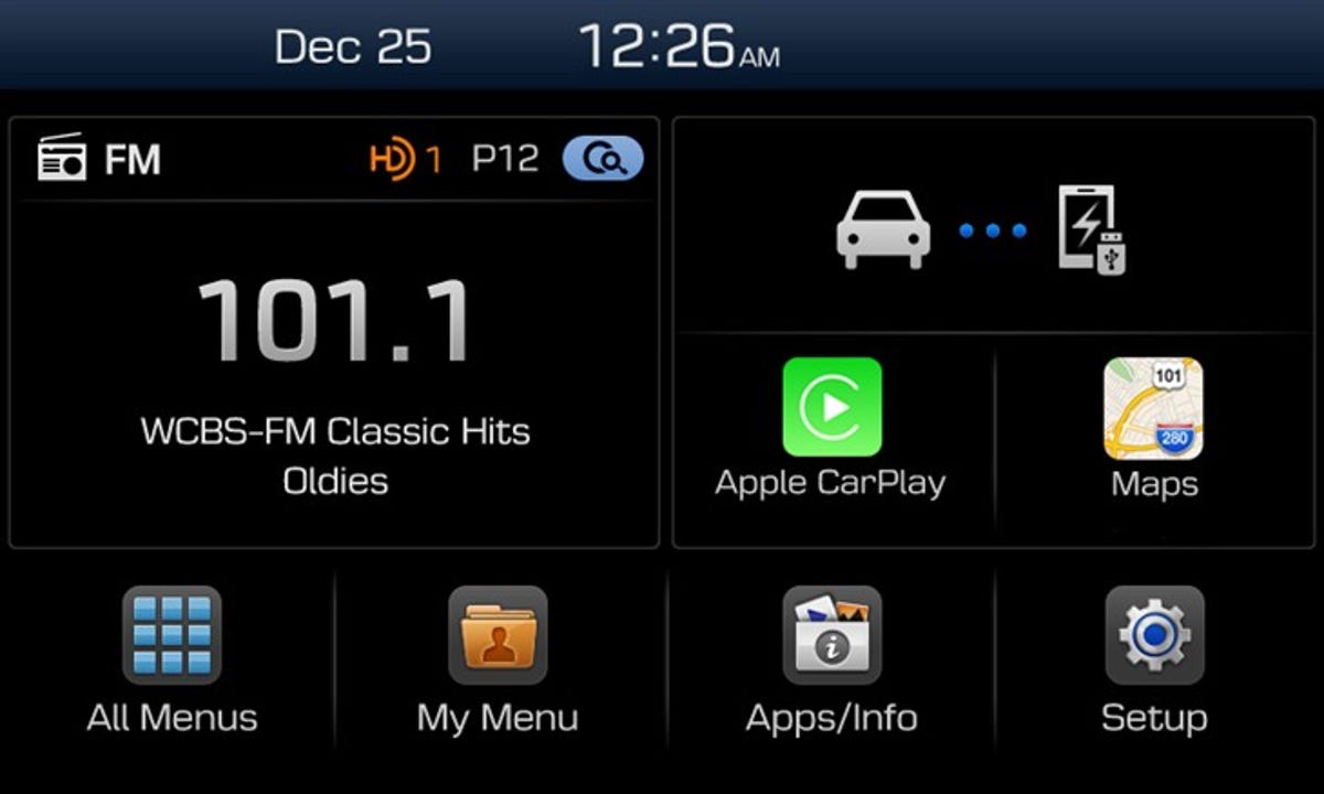 Hyundai Display Audio integrates with Apple CarPlay