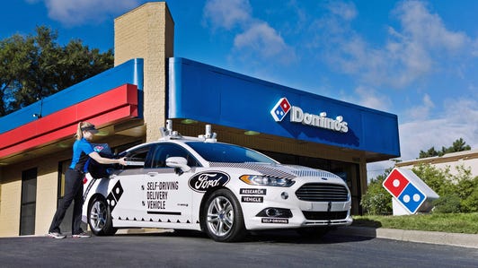 Ford Domino's Self-Driving Fusion