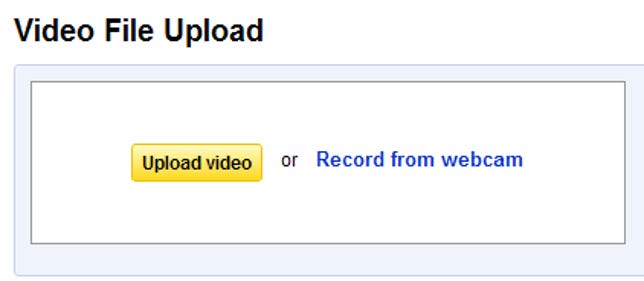 The upload button.