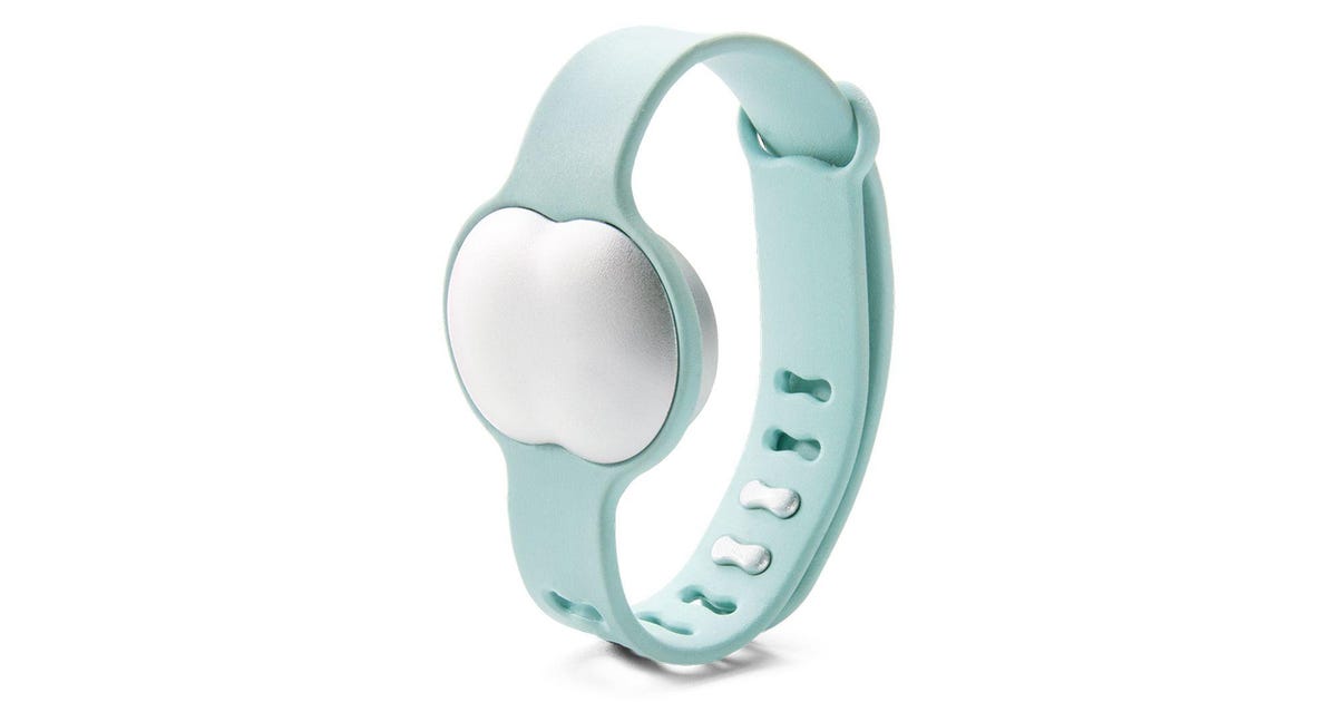 Ava fertility tracker bracelet with green wristband
