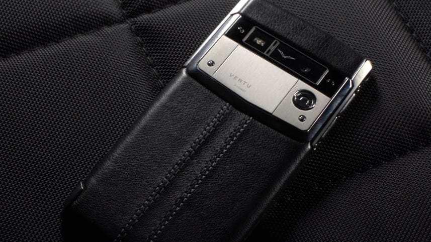 Vertu Signature Touch is hand-made from titanium, sapphire and various real leathers