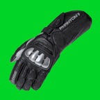 Held Phantom II Gloves on a green background