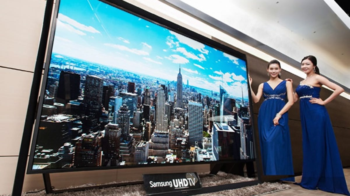Samsung's first 110-inch ultra high-definition TV.
