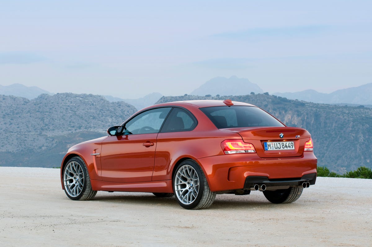 BMW 1 Series M Coupe - rear 3/4 view