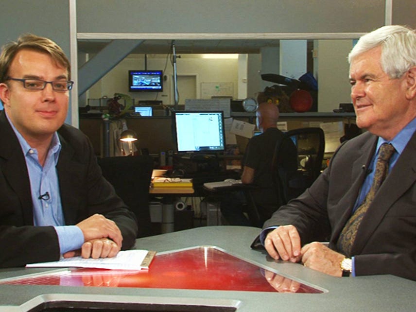 Talking with Newt Gingrich on tech, bailout