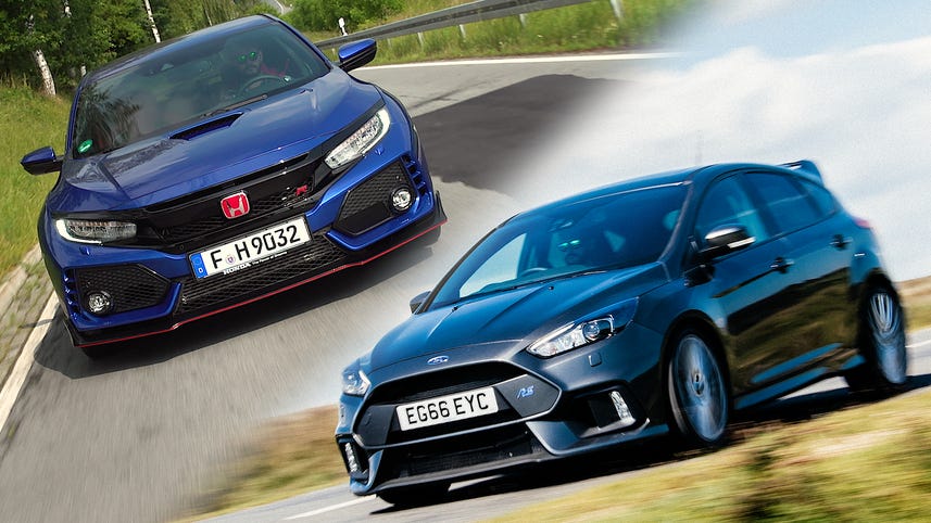 Can the Civic Type R steal the 'hot hatch' crown from the Focus RS?