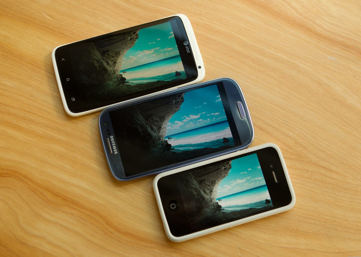 Samsung Galaxy S III screen comparison
