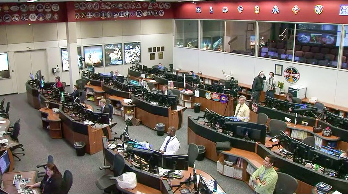 NASA's Mission Control for SpaceX launch