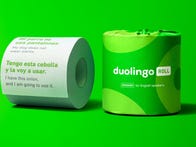 <p>Duolingo made some real roll to help bathroom-goers learn a new language.</p>