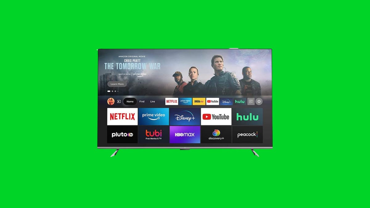 Amazon Fire TV Omni Series with home screen showing