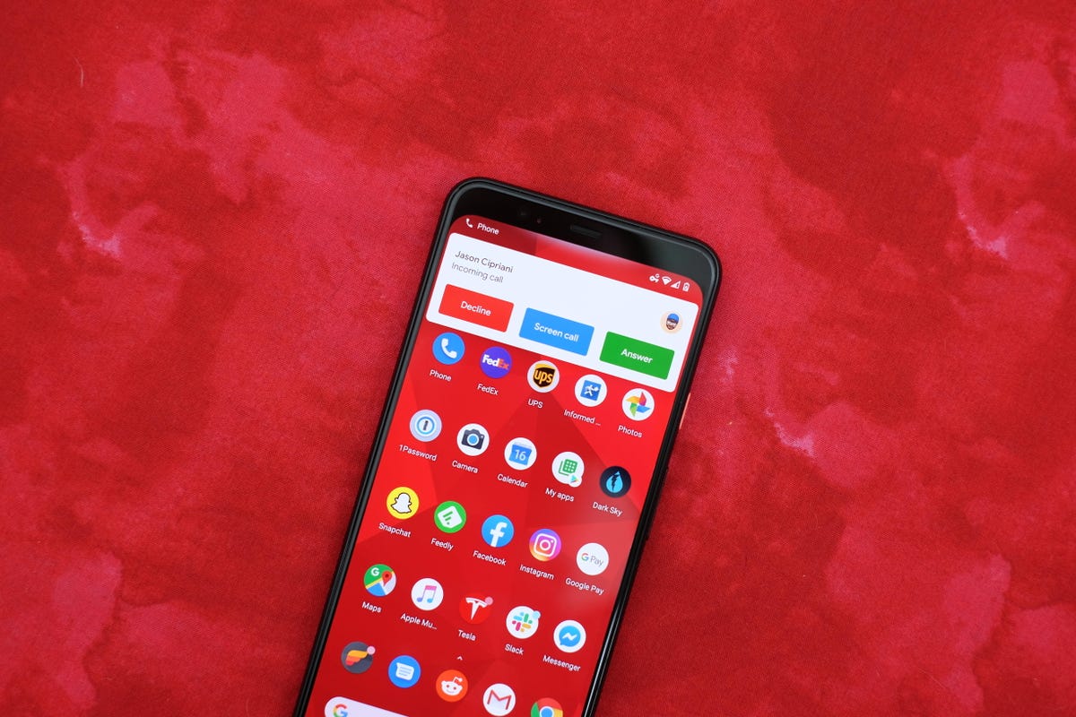 Fonction d'écran d'appel sur un téléphone Google Pixel