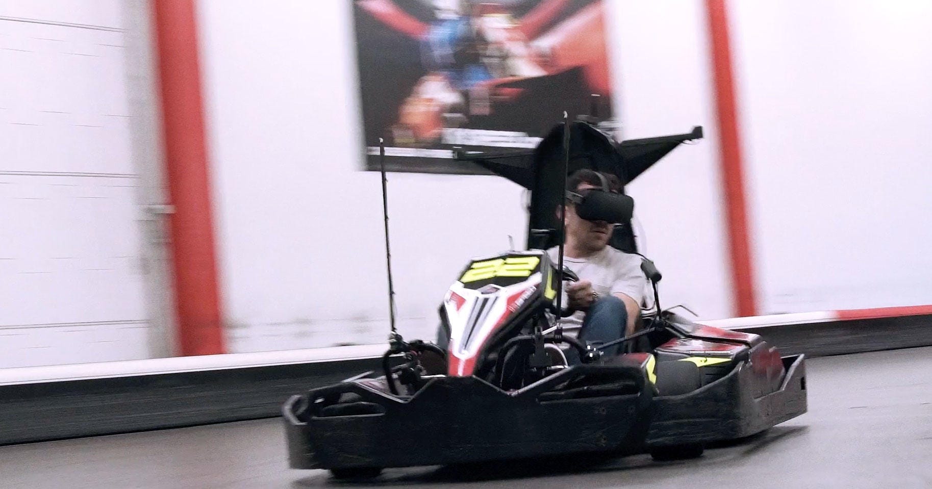 you race real-world go-karts through a VR world - CNET