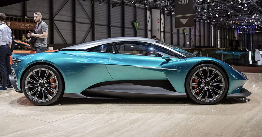 The Vanquish Vision Concept shows a midengined supercar future for Aston Martin