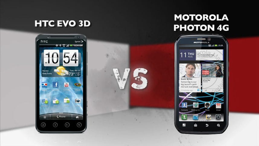 Prizefight: HTC's Evo 3D vs. Motorola's Photon 4G