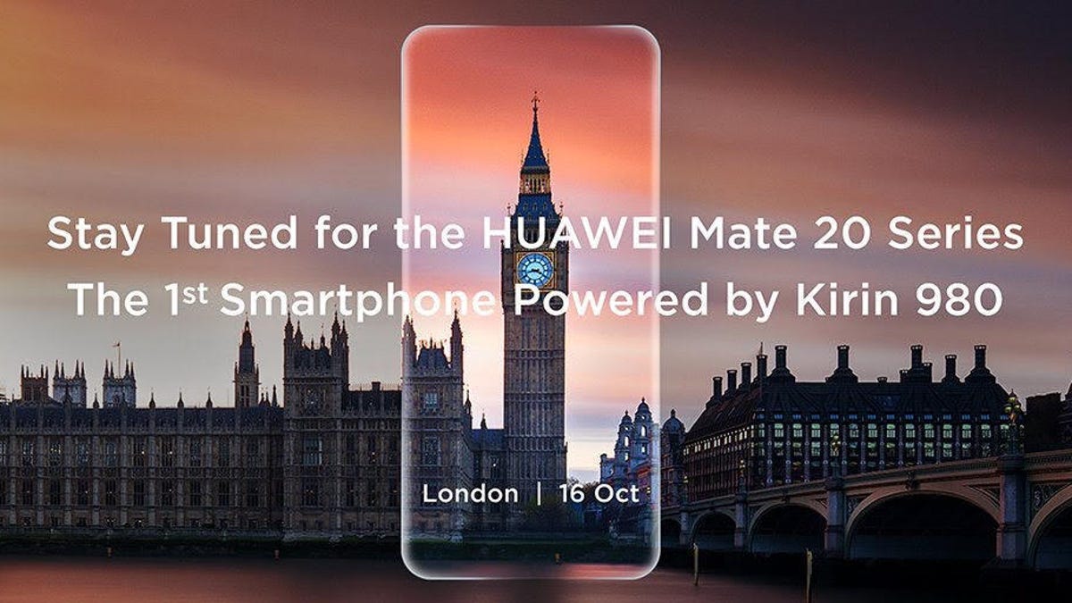 Huawei's invitation to its October 16 unveiling of the Mate 20 smartphone.