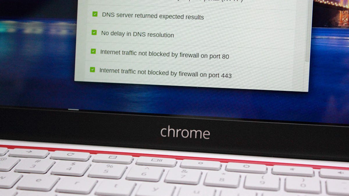 Chrome Connectivity Diagnostics on HP Chromebook 11