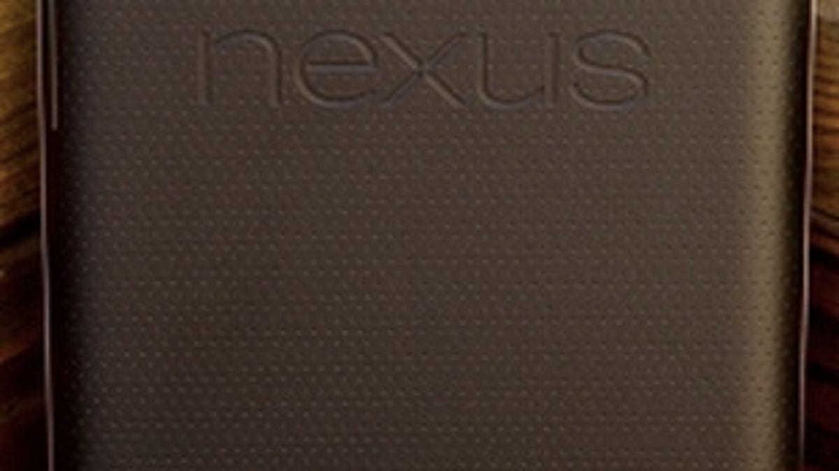 Google&apos;s Nexus 7 tablet. Android is saturating the small tablet market with inexpensive designs.