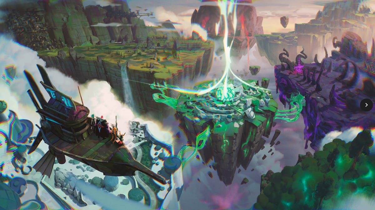 Concept art of Project Loki's skylands