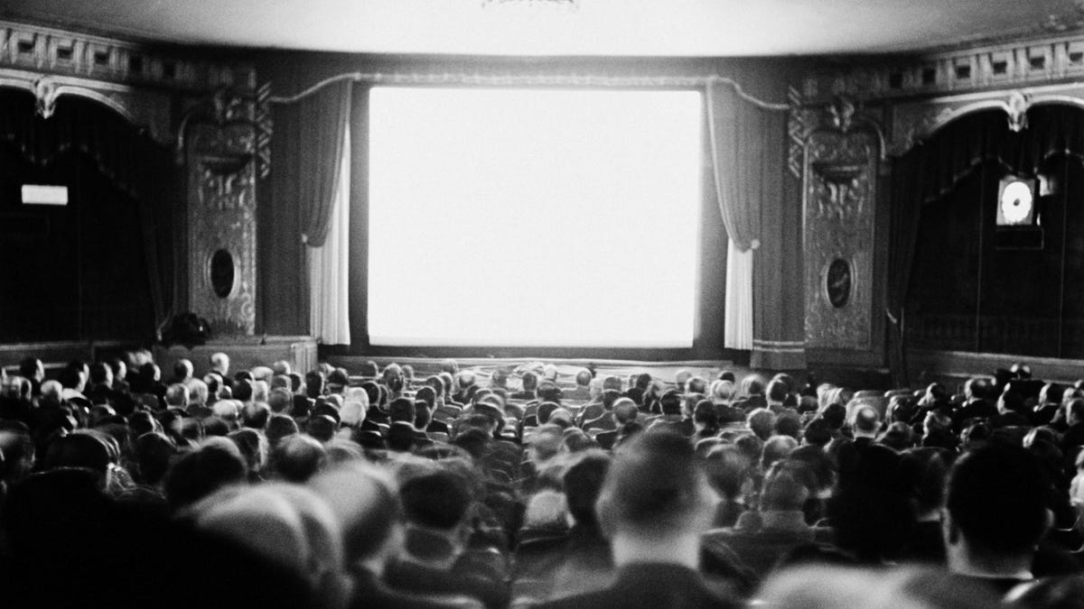 AUDIENCE IN MOVIE THEATER, 1935