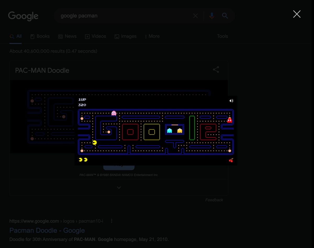 Google Pacman Easter Egg